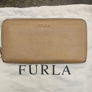 Furla Light Brown Leather Wallet